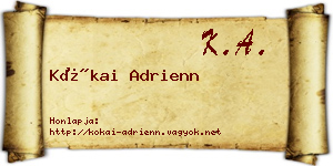 Kókai Adrienn névjegykártya