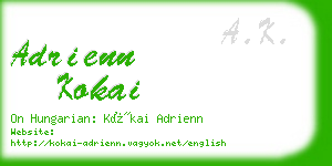 adrienn kokai business card